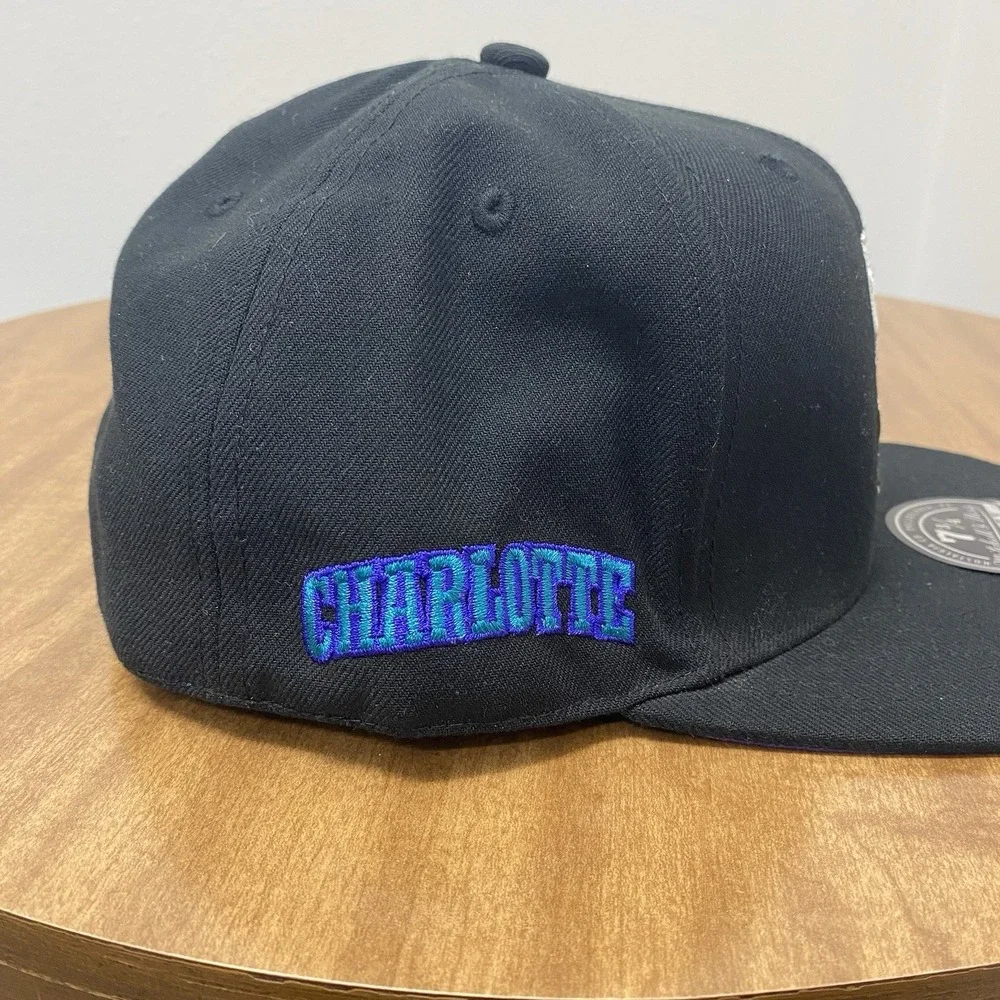 Mitchell‎ & Ness Charlotte Hornets NBA Logo History HWC 7 3/4 Hat Cap basketball